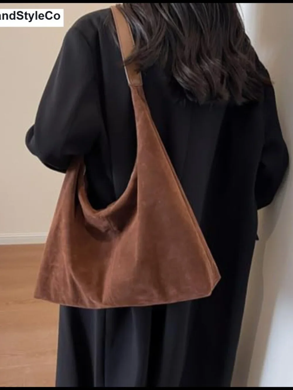 Faux Leather Hobo Shoulder Bag Large Tote Retro Handbag Top Handle Satchel